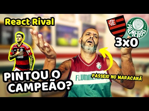 React Flamengo 3x0 Palmeiras | Passeio no Maracanã com jogo de gala