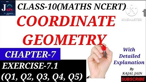 Class10 |Chapter7| Exercise-7.1(Q1,Q2,Q3,Q4,Q5) |Coordinate Geometry| MathsNCERT CBSE|By Kajal Jain|