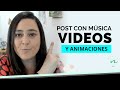 SUPER FÁCIL - Como hacer un post para instagram 🎵 con videos, animaciones y musica