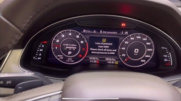Audi Q7 2016 tire pressure reset