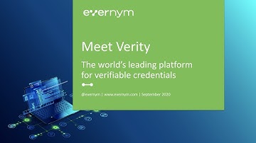 Meet Verity, Evernym
