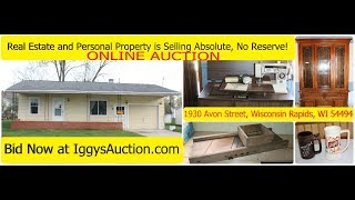 Bid Now! Real Estate and Personal Property in WI Rapids Ends June 17, 2019