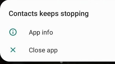 How to fix contact keeps stopping problem 2024 | unfortunately contact has stopped problem 2024