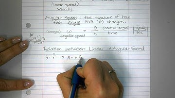 3.4 Lial Trig: Linear and Angular Speed