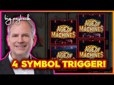 4 SYMBOL TRIGGER on a NEW Super Cool Slot - Age of Machines!