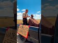 Free haircuts in the back of a truck #hairstyle #hair