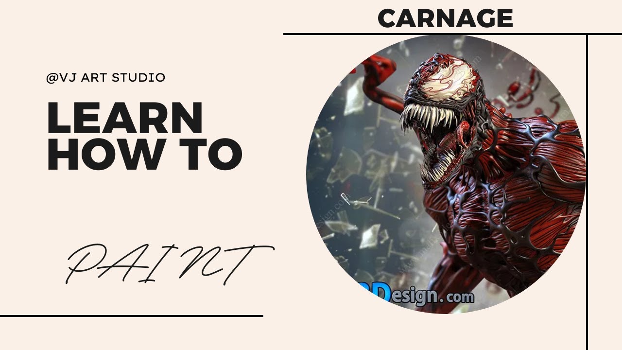 Bringing Carnage to Life | 3D Resin Print & Miniature Painting part-1