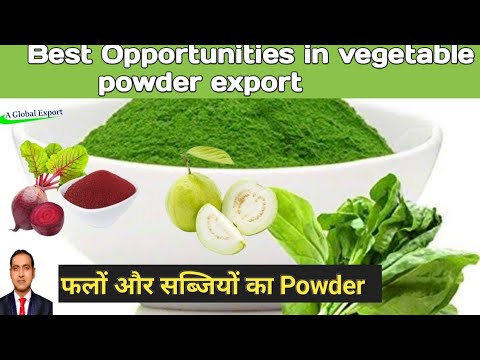 opportunities in vegetables powder export from india I rajeevsaini I how to export vegetable