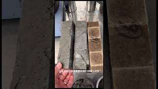 Making concrete test blocks in the laboratory