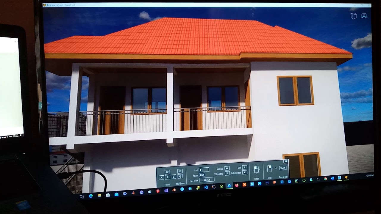 Comparing ArchiCAD 24 Default Render Engine (CineRender by MAXON) with Enscape's
