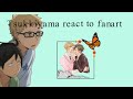 Tsukkiyama React to fanart || Haikyuu text//