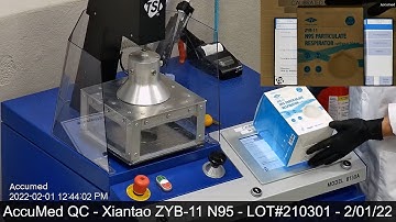 Xiantao Zhong Yi N95 Respirator ZYB-11 Cup - TSI 8130A Filtration Efficiency Test NIOSH N95 Standard