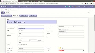 CRM Custom Fields Odoo, Customer Relationship Management Dynamic Fields Odoo