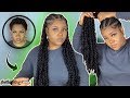 DIY FEED IN PASSION TWISTS ON SHORT HAIR | FLAWLESS BRITNY