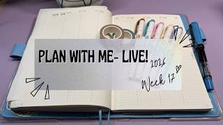 LIVE Plan With Me ⭐ Week 17 Minimal Rose‑Gold Theme