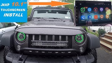 Jeep Wrangler 10.1" Touchscreen WiFi GPS Radio Install by Seicane
