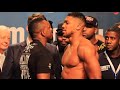 HEATED!!! ANTHONY JOSHUA v DILLIAN WHYTE OFFICIAL WEIGH IN & HEAD TO HEAD : BAD INTENTIONS