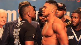 HEATED!!! ANTHONY JOSHUA v DILLIAN WHYTE OFFICIAL WEIGH IN & HEAD TO HEAD : BAD INTENTIONS