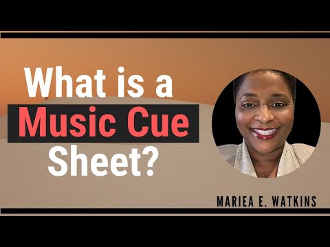 What is a Music Cue Sheet?
