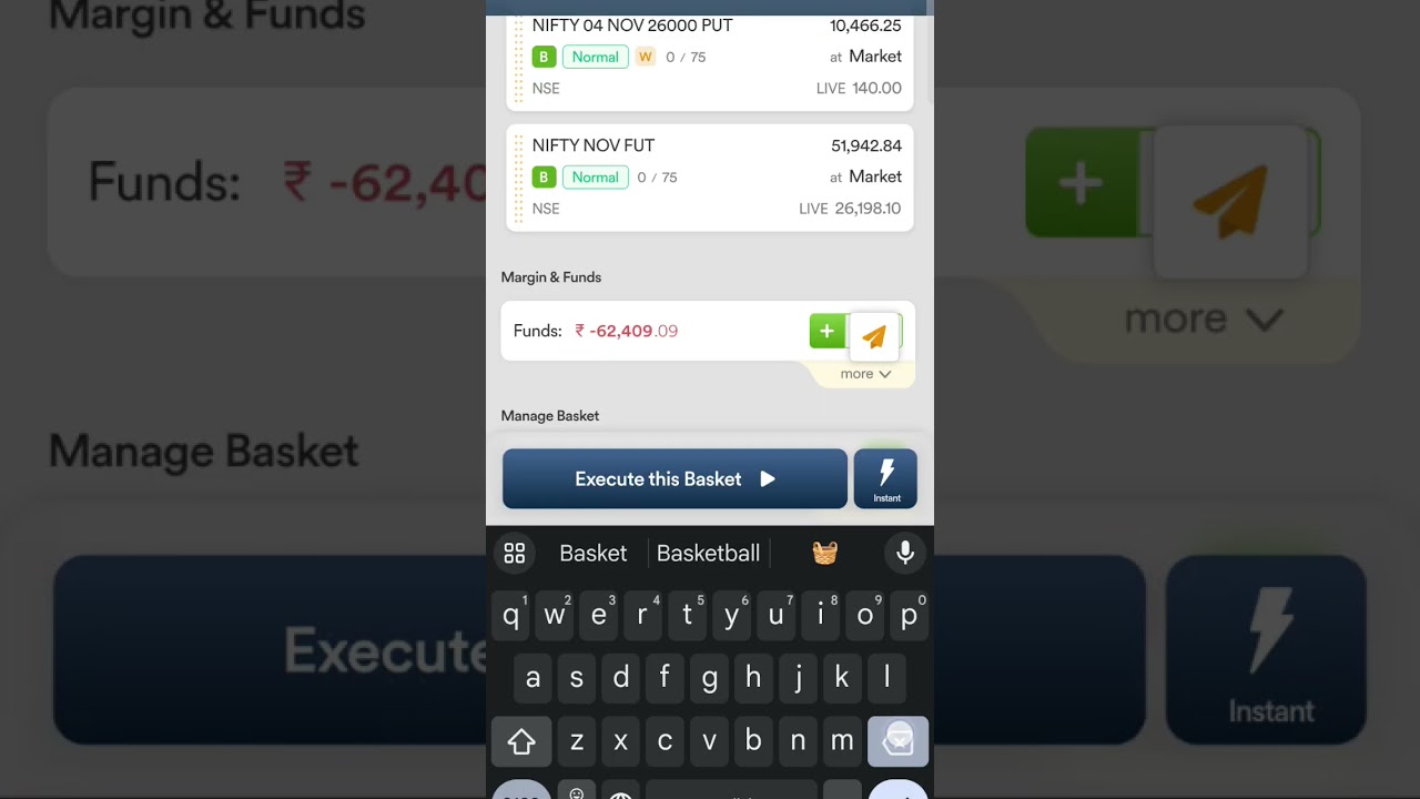 How to Create a Basket in Dhan App 