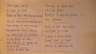 Planinska - alto part - V hribih se dela dan