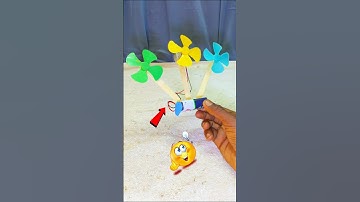 mini table fan || science project || DC motor fan || #shorts #experiment