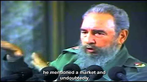Fidel Castro and Hugo Chavez at Havana University