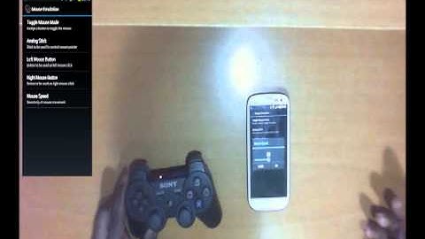 PS3 wireless controller settings for GS3.avi