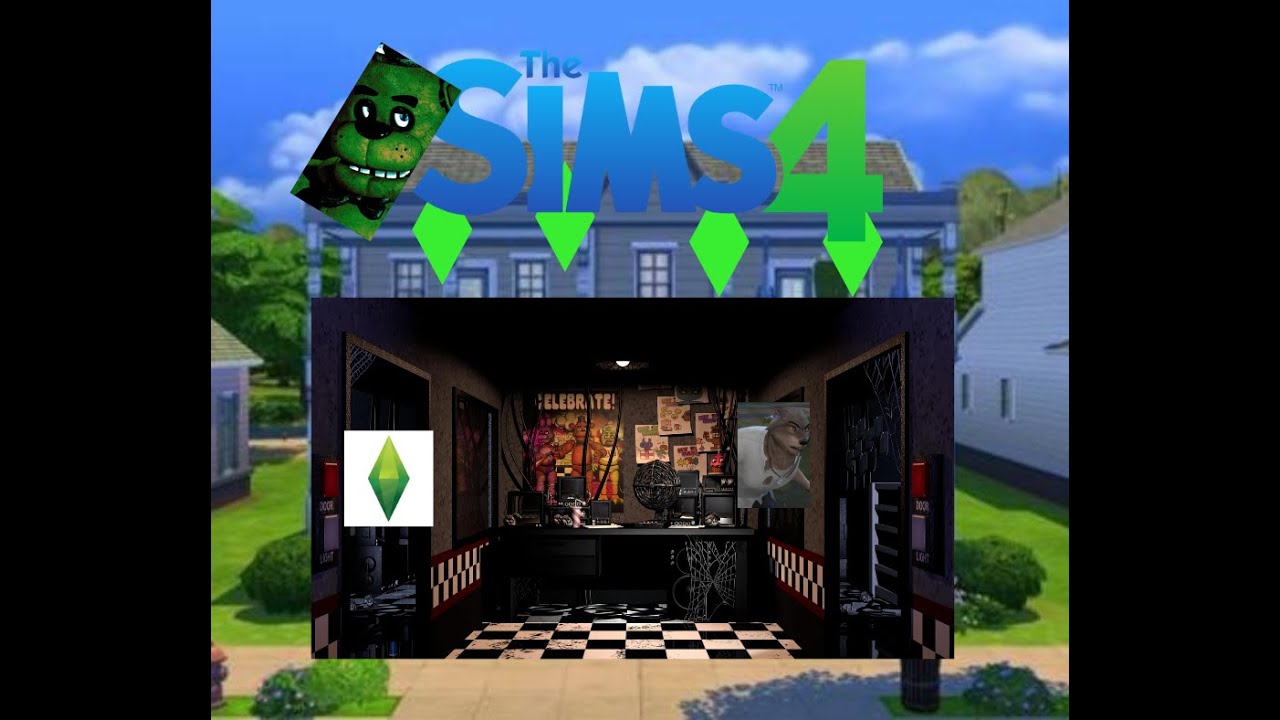 wowowow it's five freddy nights in the sims 4 (FNAF1 sims 4 speedbuild w/ cute commentary)