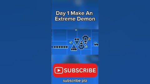 Day 1 Make An Extreme Demon #geometrydash #short