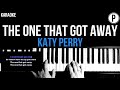 Katy Perry - The One That Got Away Karaoke Slowed Acoustic Piano Instrumental Cover Lyrics