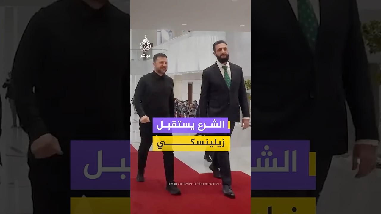 الشرع يستقبل زيلينسكي في دمشق