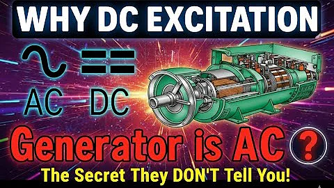 Why we use Direct Current supply not Alternating Current in Generator excitation system 🤔 ???????