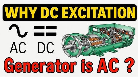Why we use Direct Current supply not Alternating Current in Generator excitation system 🤔 ???????