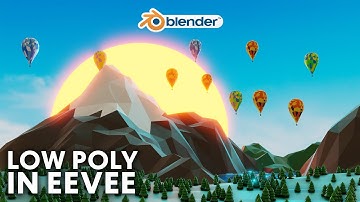 Blender - Easy Low Poly Environment in Eevee (Blender 2.8)