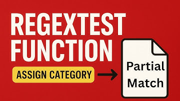 Fungsi REGEXTEST BARU Excel | Pencocokan Sebagian | Pencocokan Fuzzy | Mudah Menetapkan Kategori ...