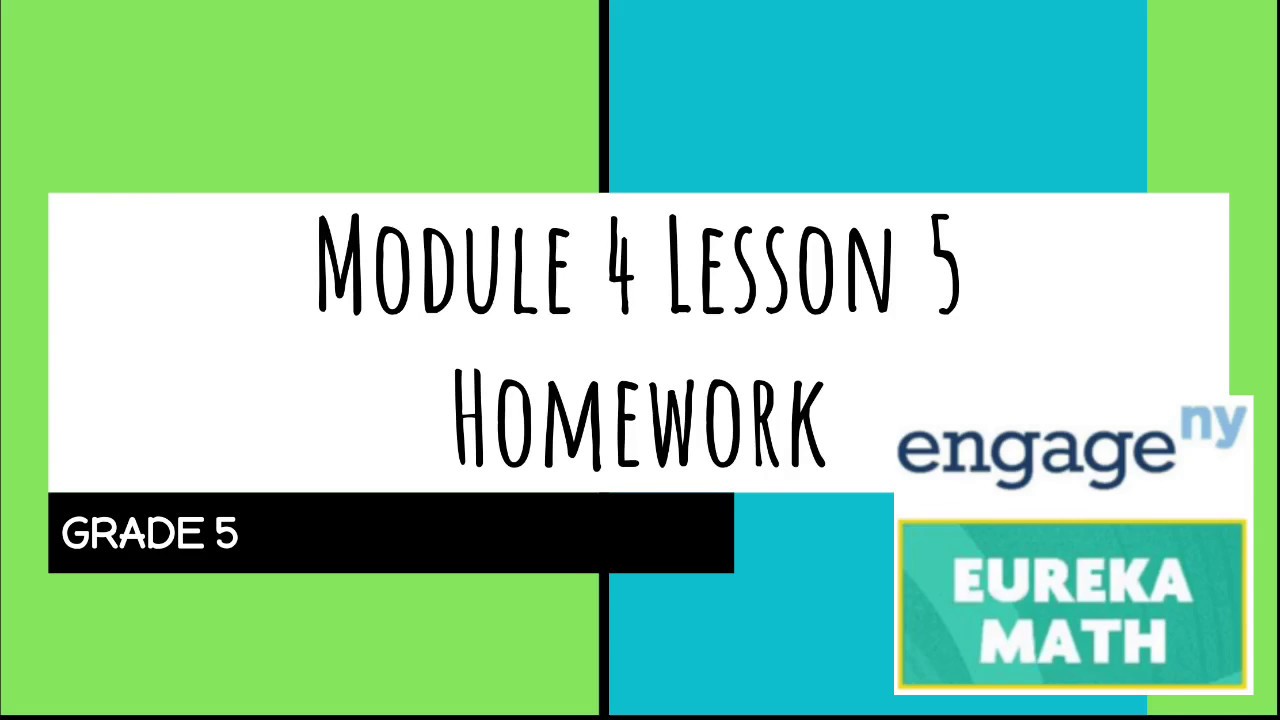 grade 4 module 5 lesson 33 homework