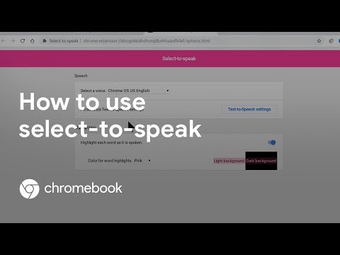 How to use Select-to-Speak on your Chromebook