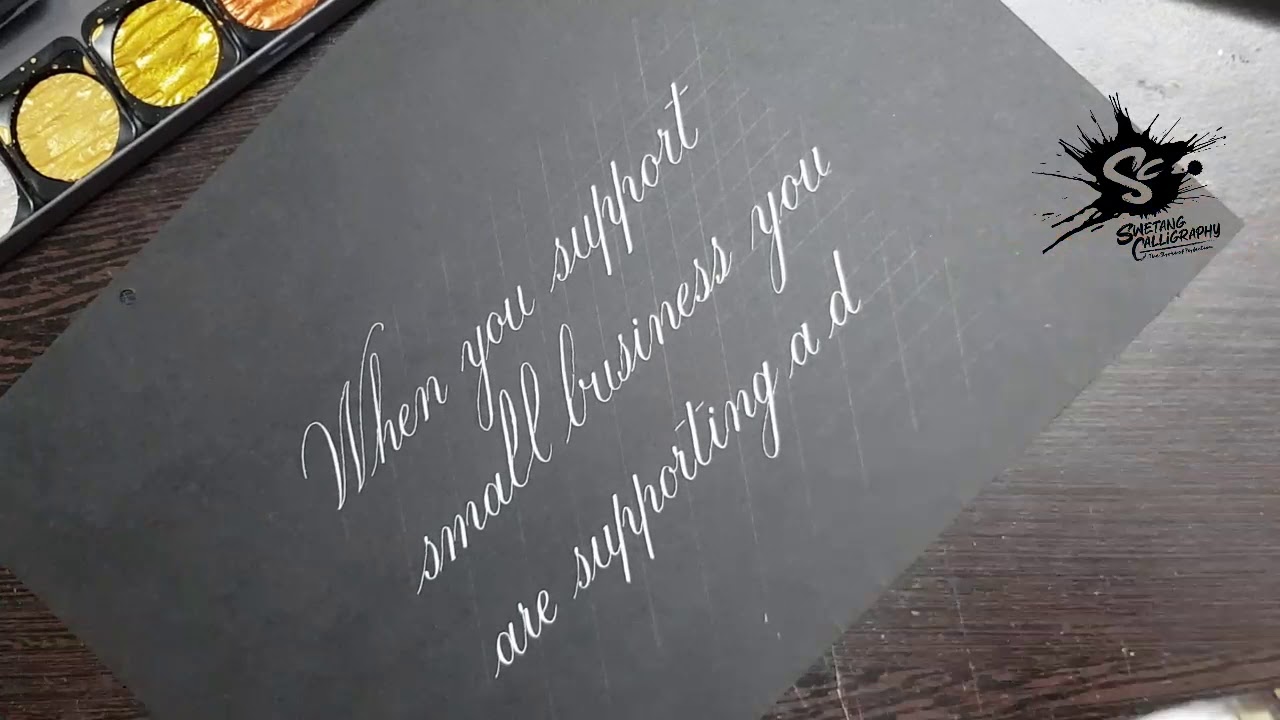 Calligraphy | Copperplate Calligraphy With Flourishing | Pointed Pen ...