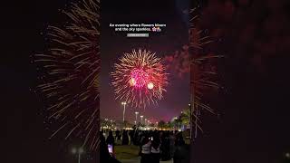 #Qatif#FlowerFestival#FireworksNight#SaudiEvents#MagicalEvening#explore #saudiaarbia #shorts