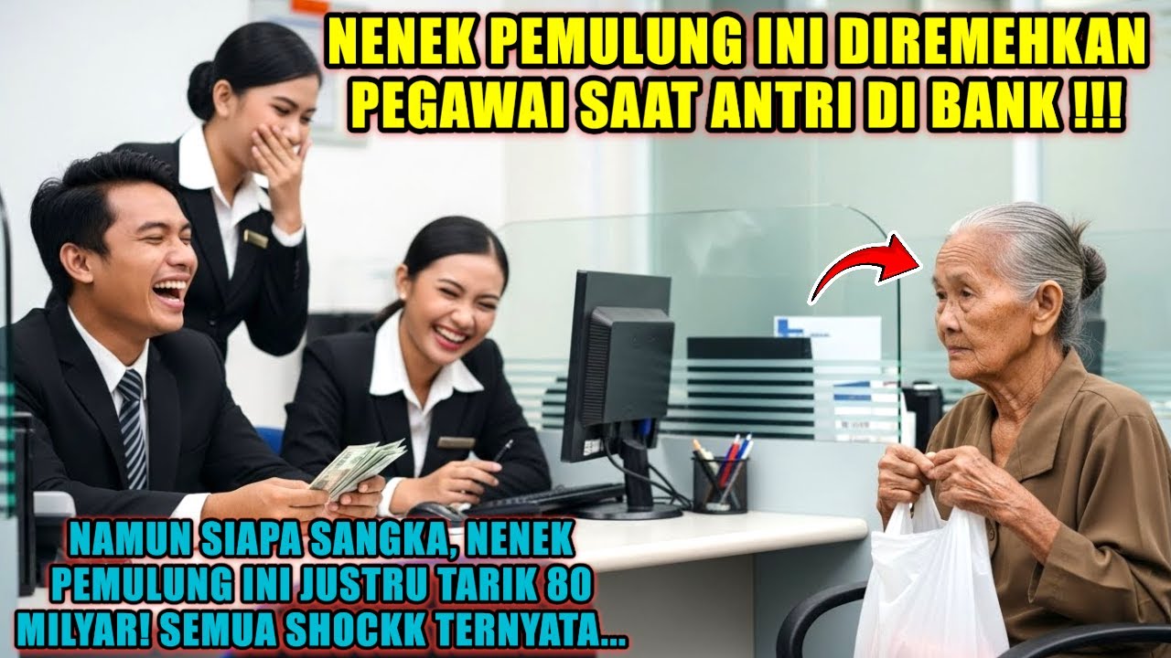 DIREMEHKAN SAAT ANTRI, NENEK PEMULUNG INI JUSTRU TARIK 80 MILIAR! SATU BANK MEMBEKU…