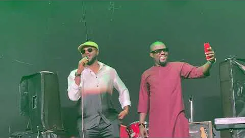 FEMI ADEBAYO GREETS FAITHIA BALOGUN AT K1 DE ULTIMATE NEW YEAR DANCE 2024