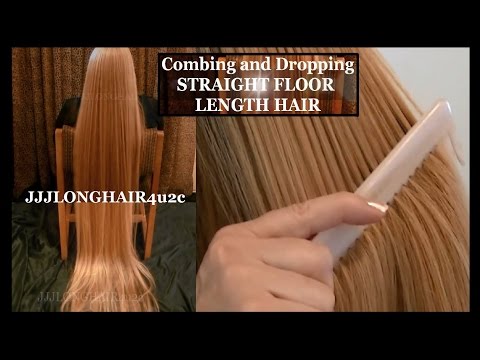 Combing Dropping Straight Floor Length Hair Youtube