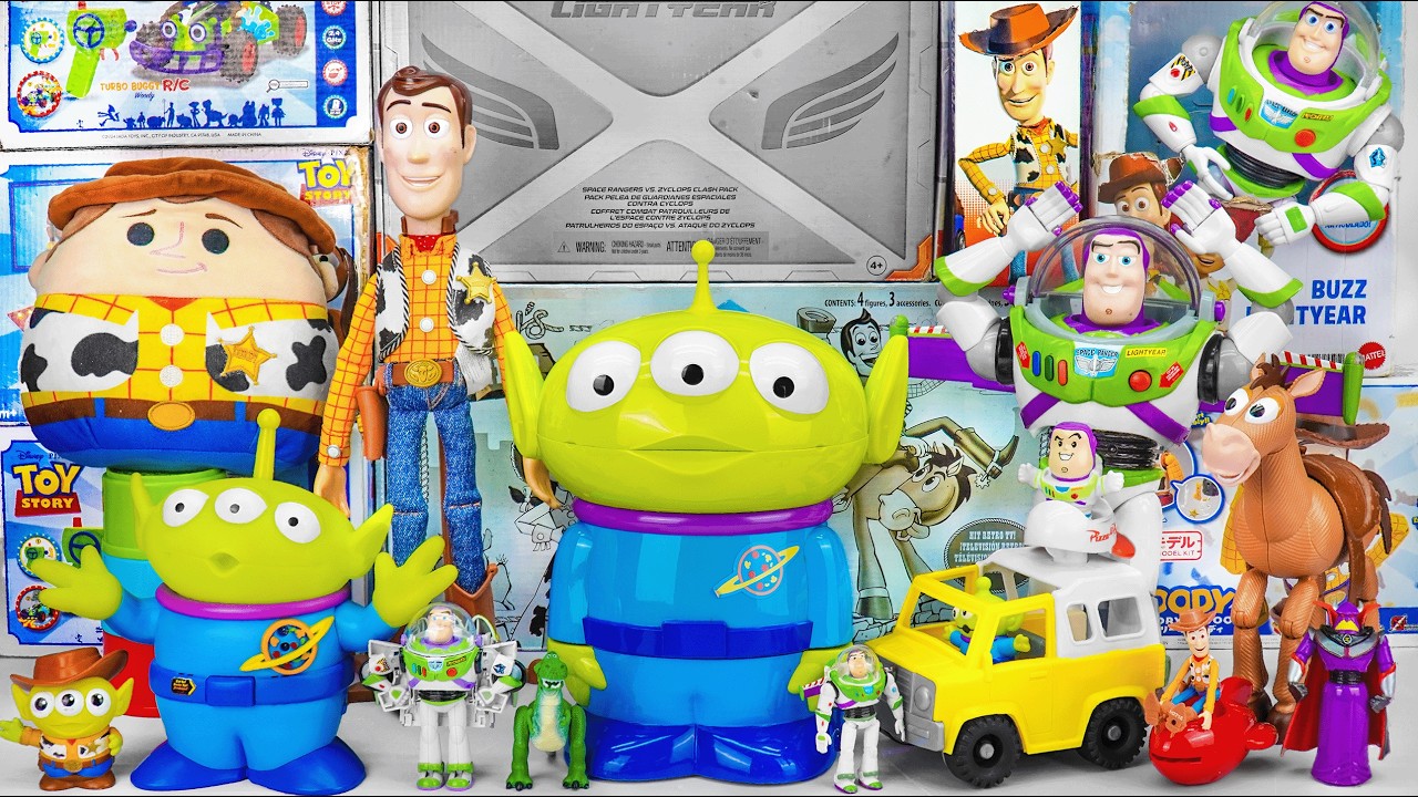 Unboxing Disney Pixar Toy Story toy collection ASMR | Giant Alien