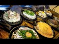 Japanese food in korea! Korean style Okonomiyaki and Yakisoba - Korean street food / 건대맛집 오코노미야끼 포비