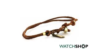 Icon Brand Jewellery Men's Base metal Toggle Bracelet (LE1180-BR-BRN)