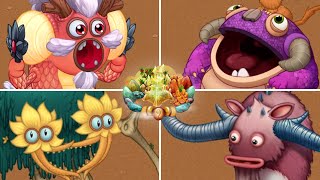 Amber Island  All Monsters Sounds & Animations | My Singing Monsters
