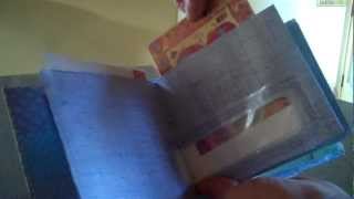 Tiny Book from Recycled Security Envelopes