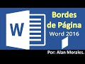 Bordes de página en Word 2016