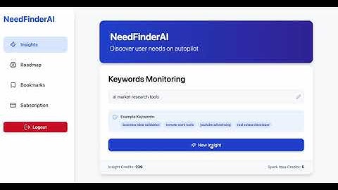 NeedfinderAI - Real-Time AI Market Research